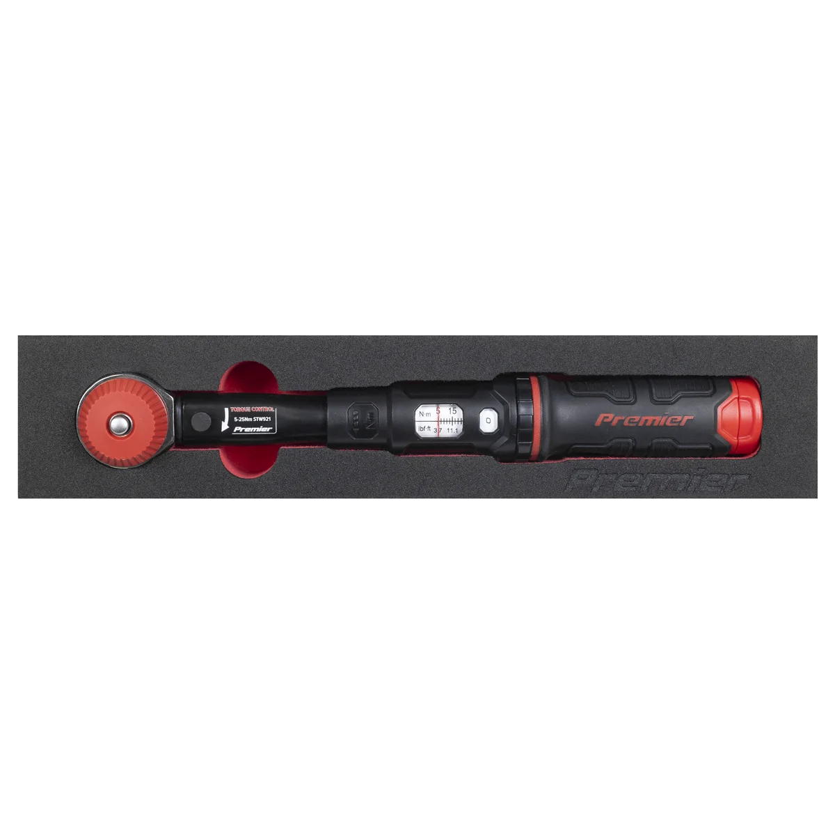 Sealey Micrometer Torque Wrench STW921 5-25Nm 1/4"Sq Drive