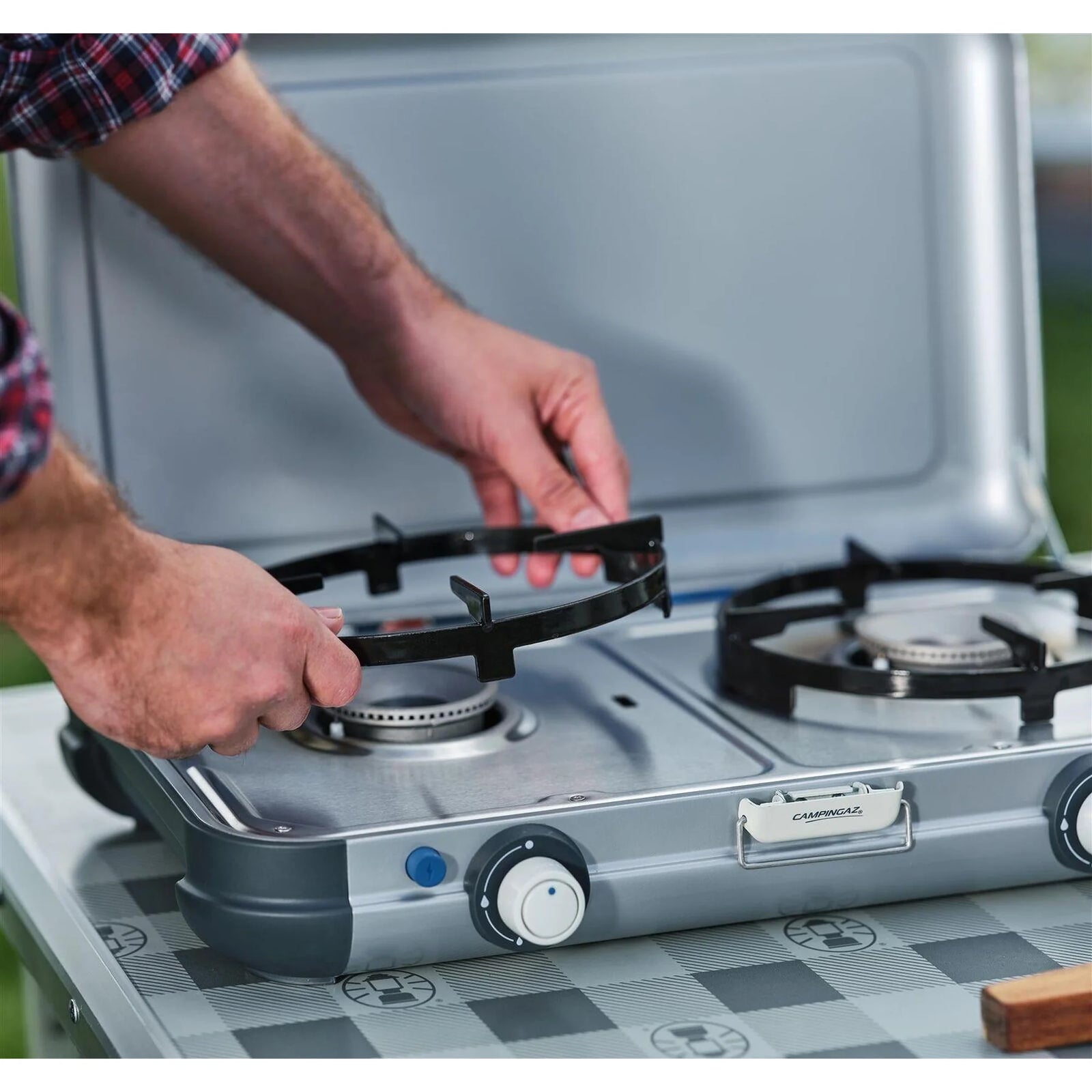 Campingaz Camping Kitchen 2 Grill & Go Double Burner Portable Stove