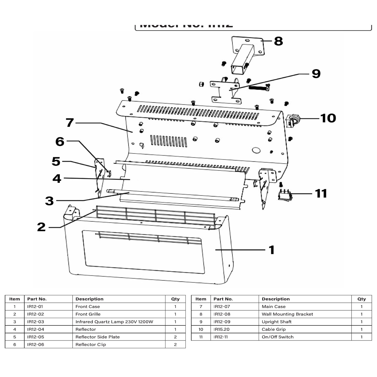 Sealey Front Case IR12-01