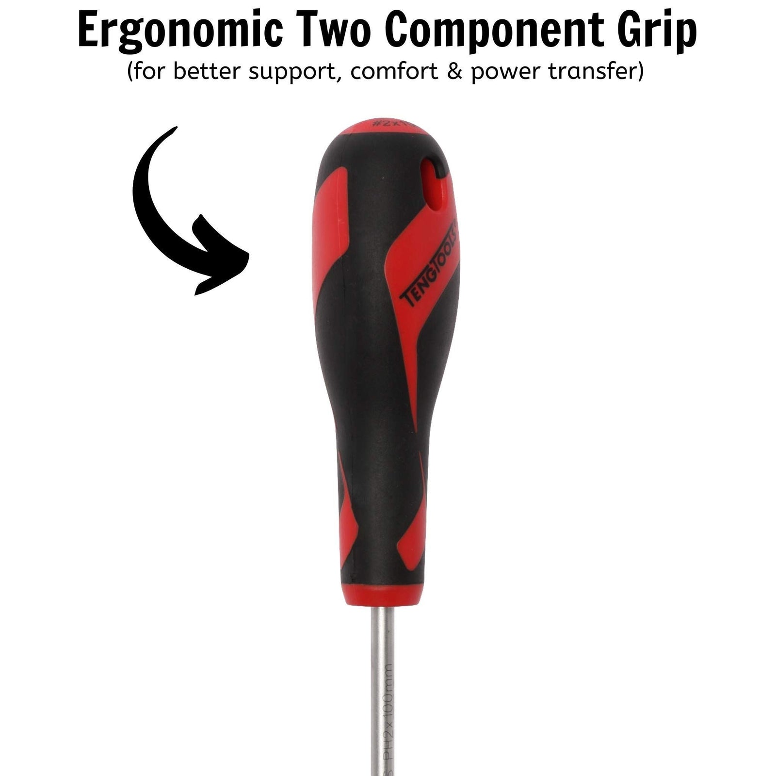 Teng Tools PH Screwdriver PH2 x 100mm L