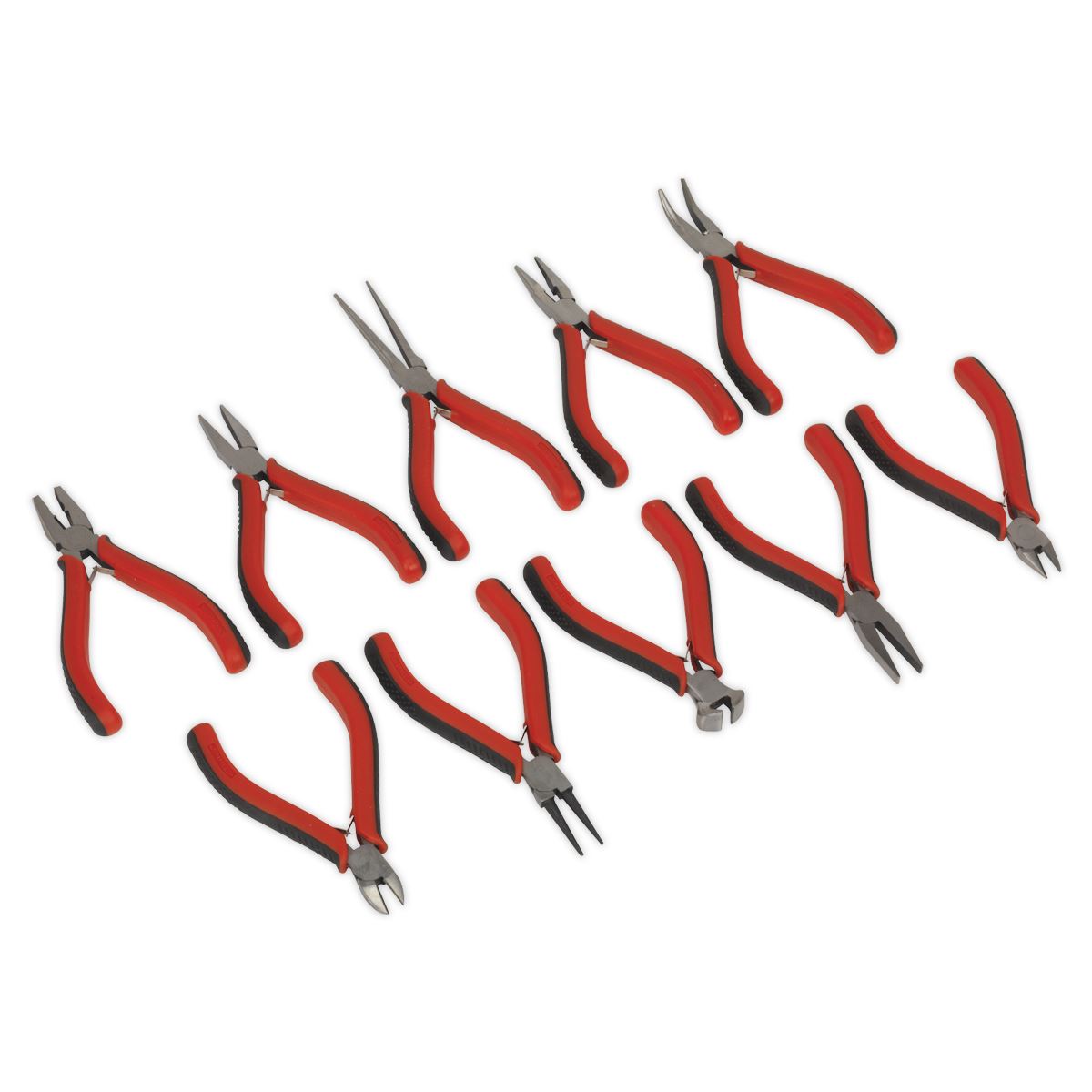 Sealey Premier 10pc Mini Pliers Set Spring Loader Plier Precision Craft Model