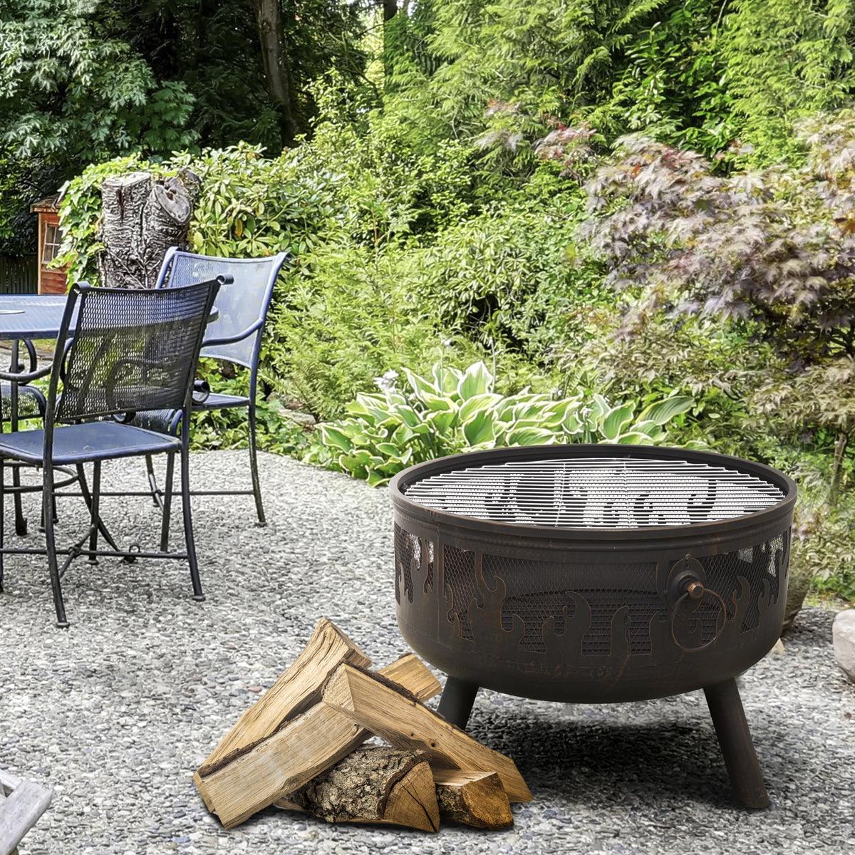 Dellonda Deluxe Outdoor Firepit