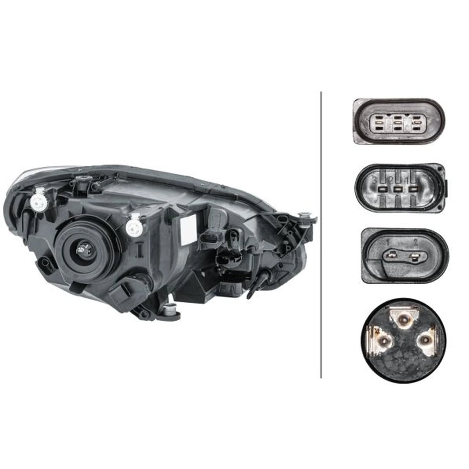 Hella Headlight Headlamp PY21W Left 1EL 012 644-011