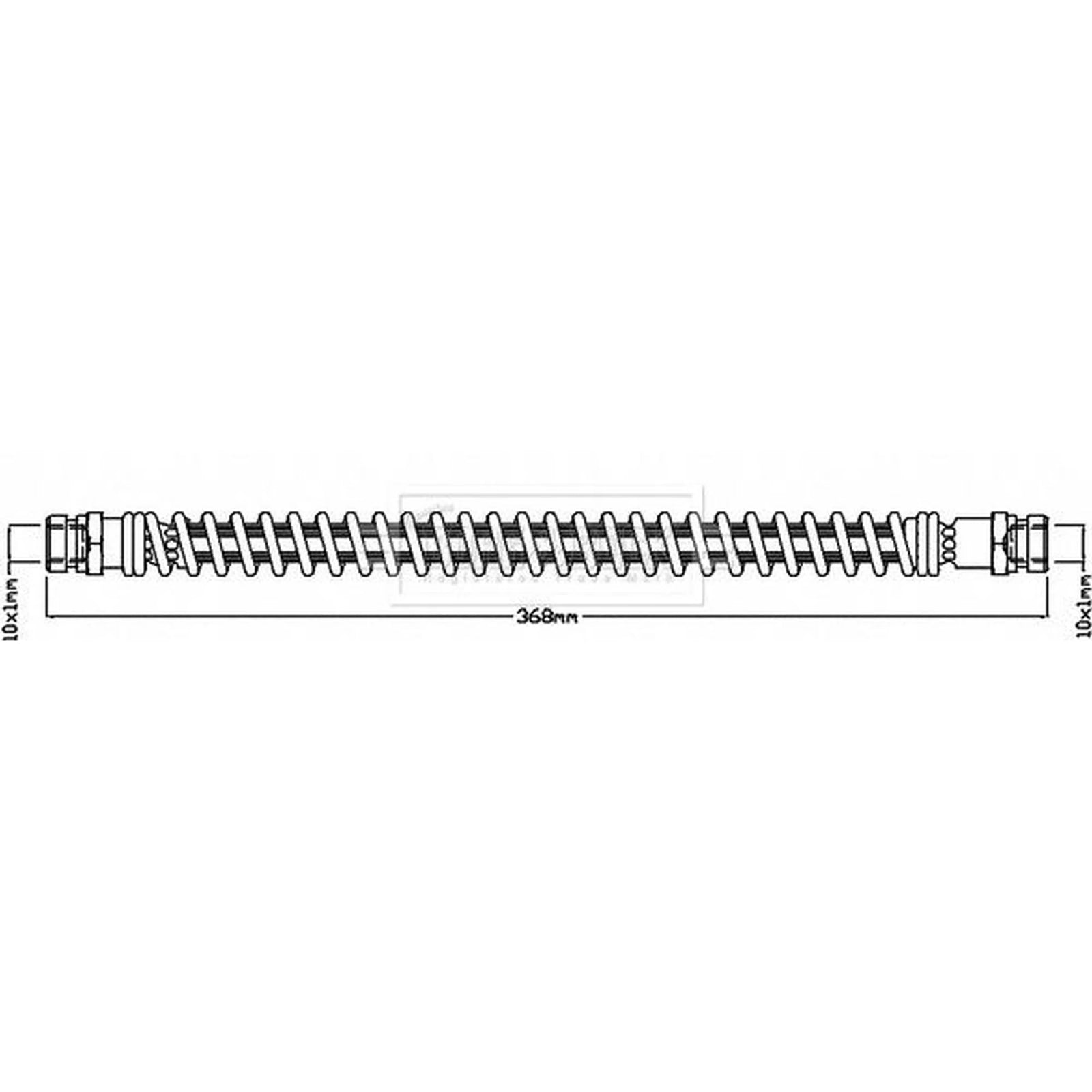 Borg & Beck Brake Hydraulic Hose Line inner BBH8439