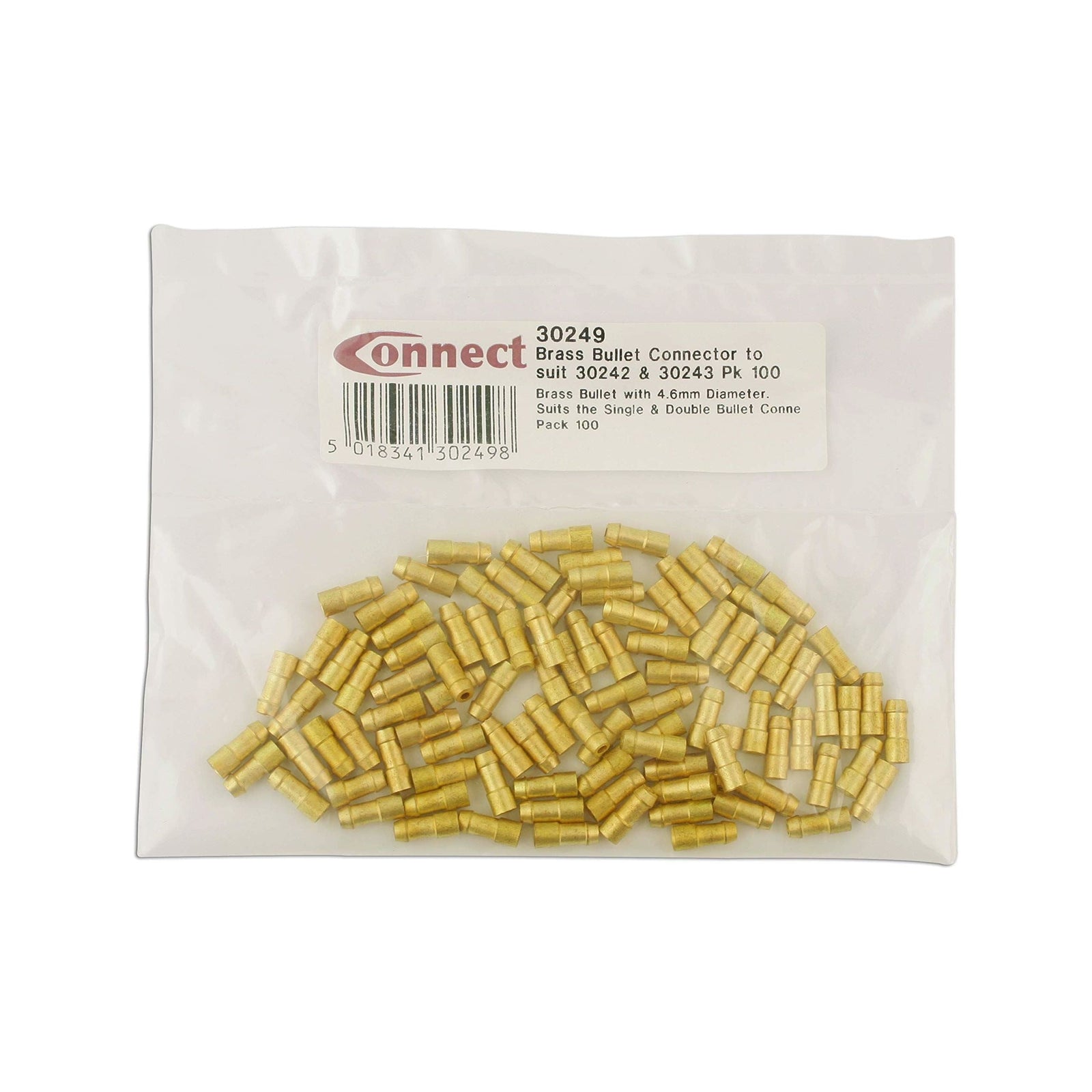 Connect Brass Bullet Connector 50pc 37641