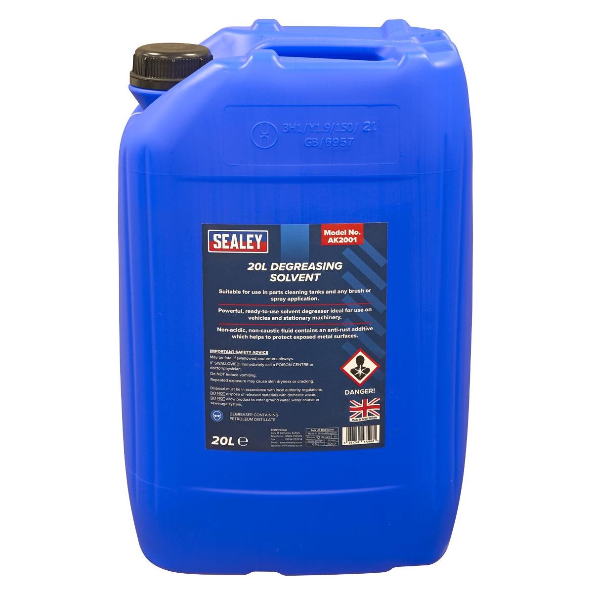 Sealey Degreasing Solvent 20L AK2001