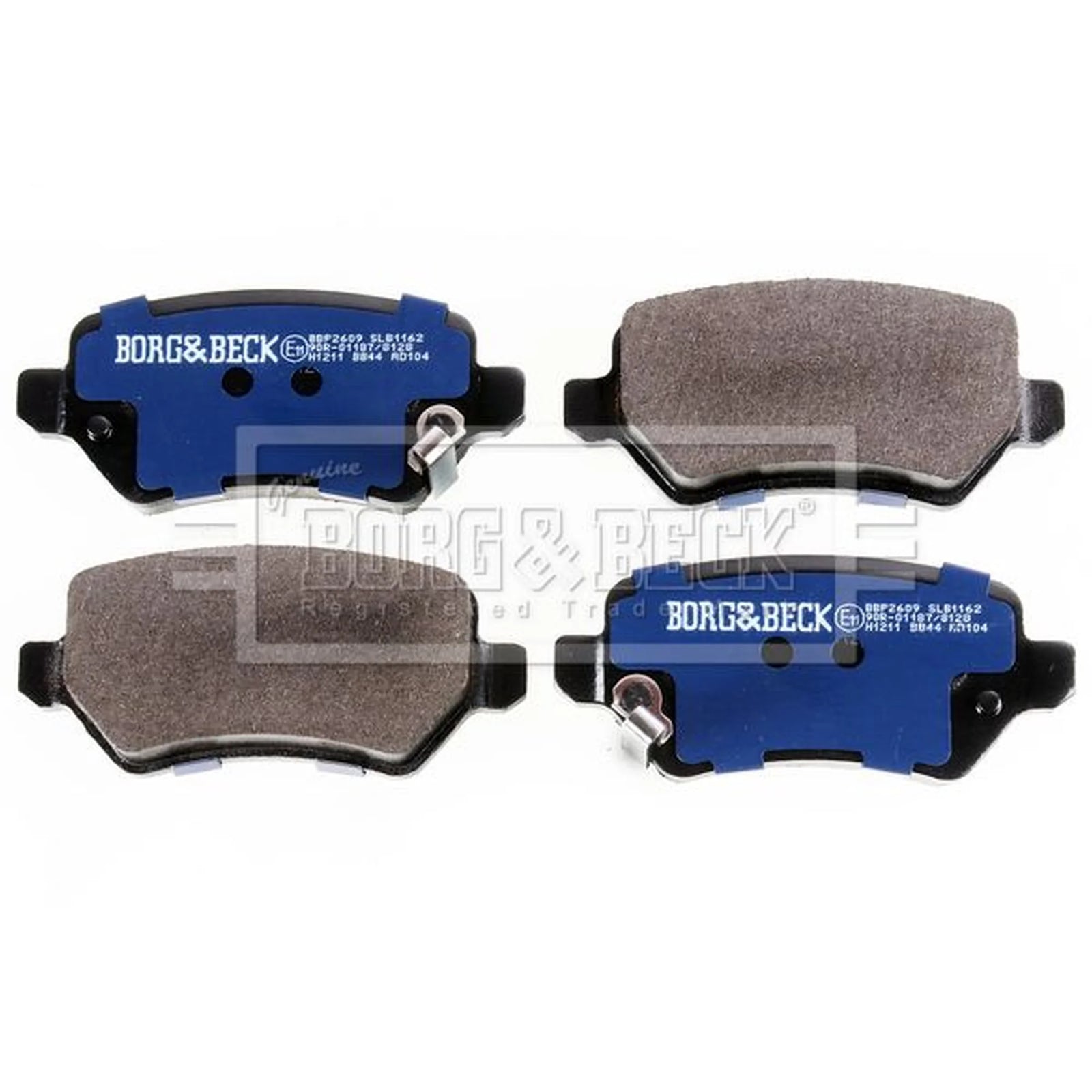 Borg & Beck 4 x Rear Brake Pad Set BBP2609