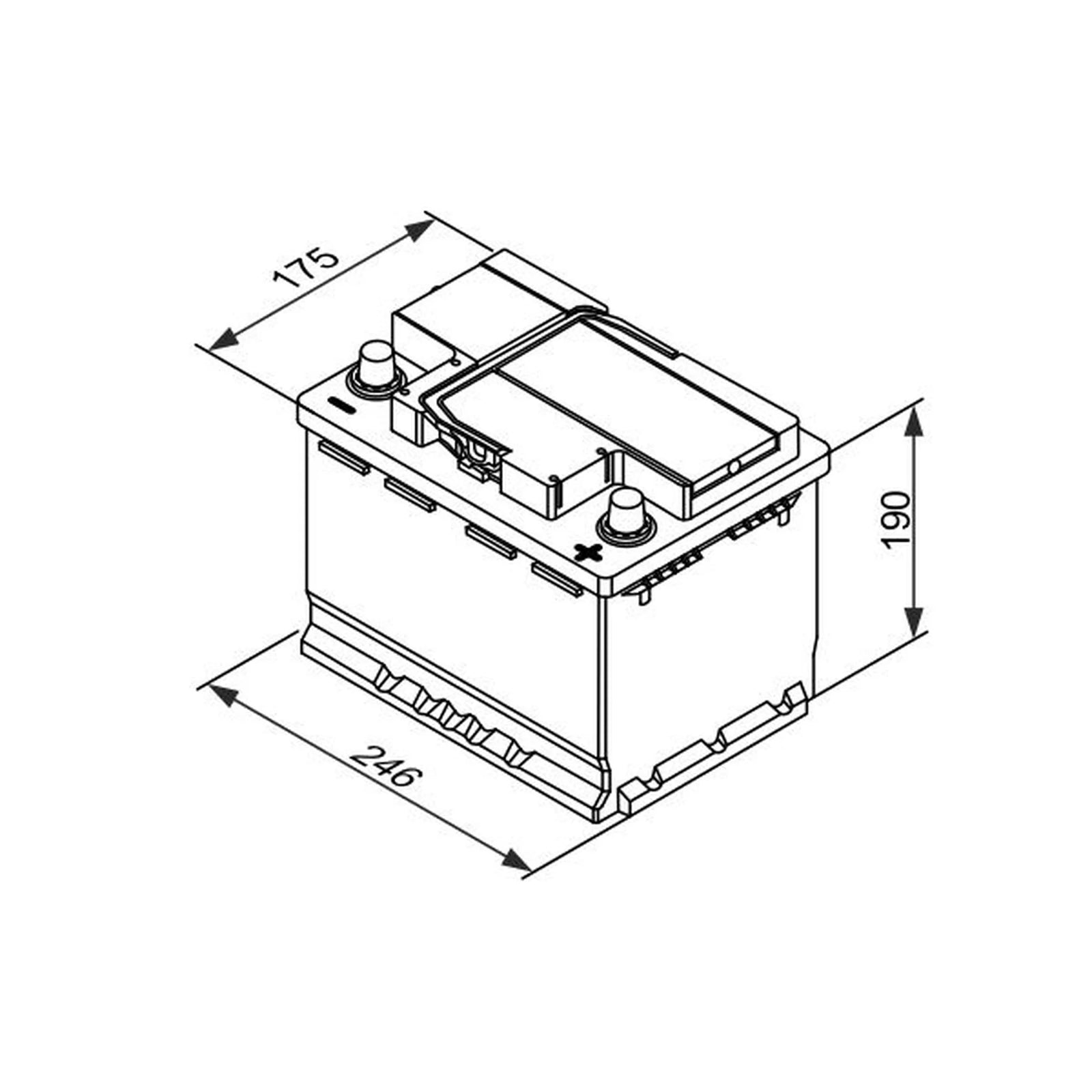 Bosch Batteries Battery 12V 55Ah 420A 0 092 T30 050