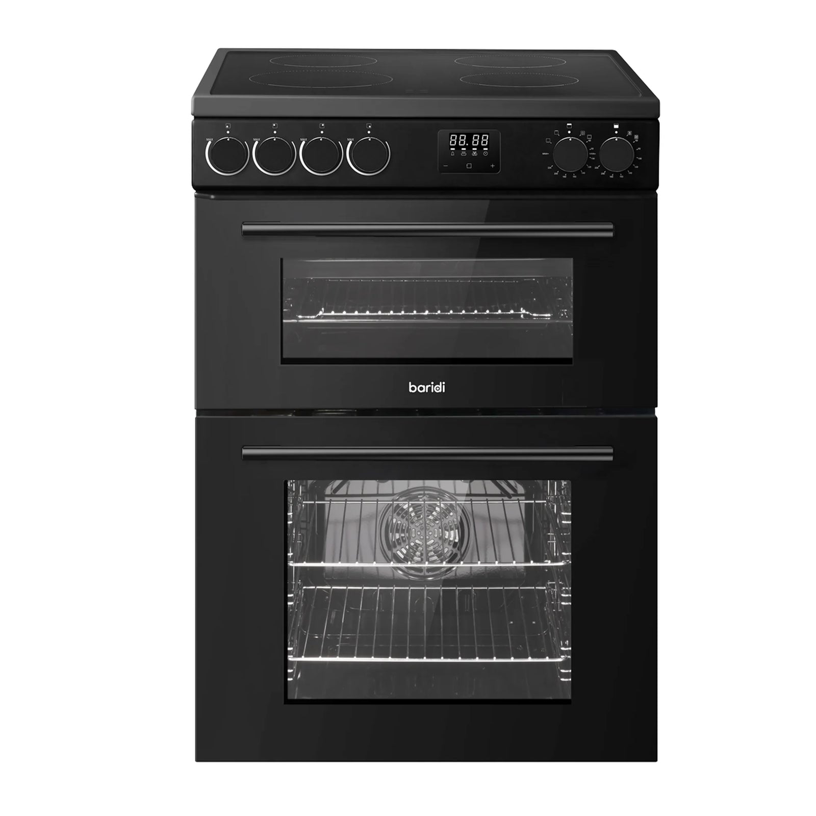 Baridi Freestanding Cooker DH429 60cm 99L Double Cavity - Black