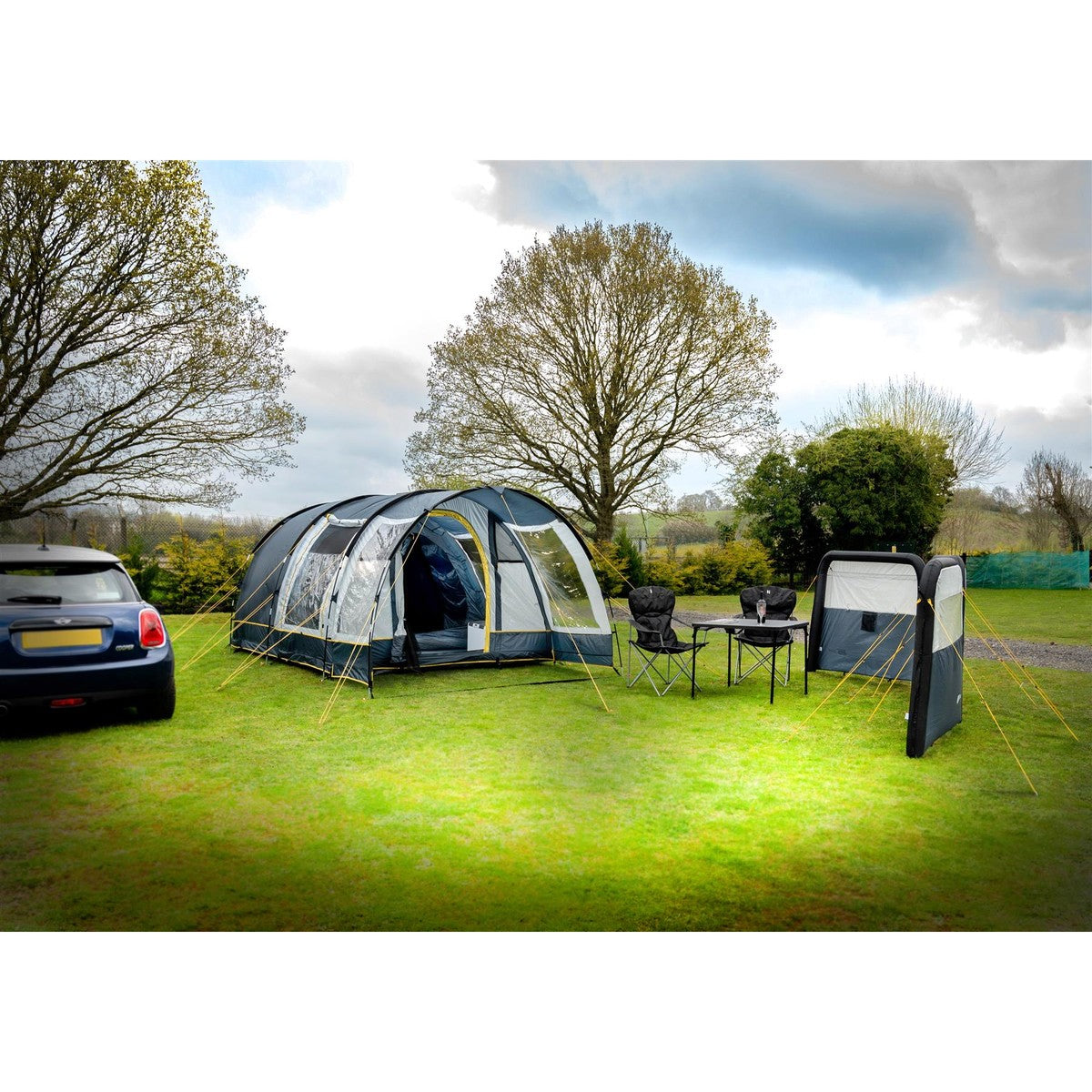 Maypole Bewdley  4 Person Tunnel Tent  (Poled) - 480 x 280 x 190cm