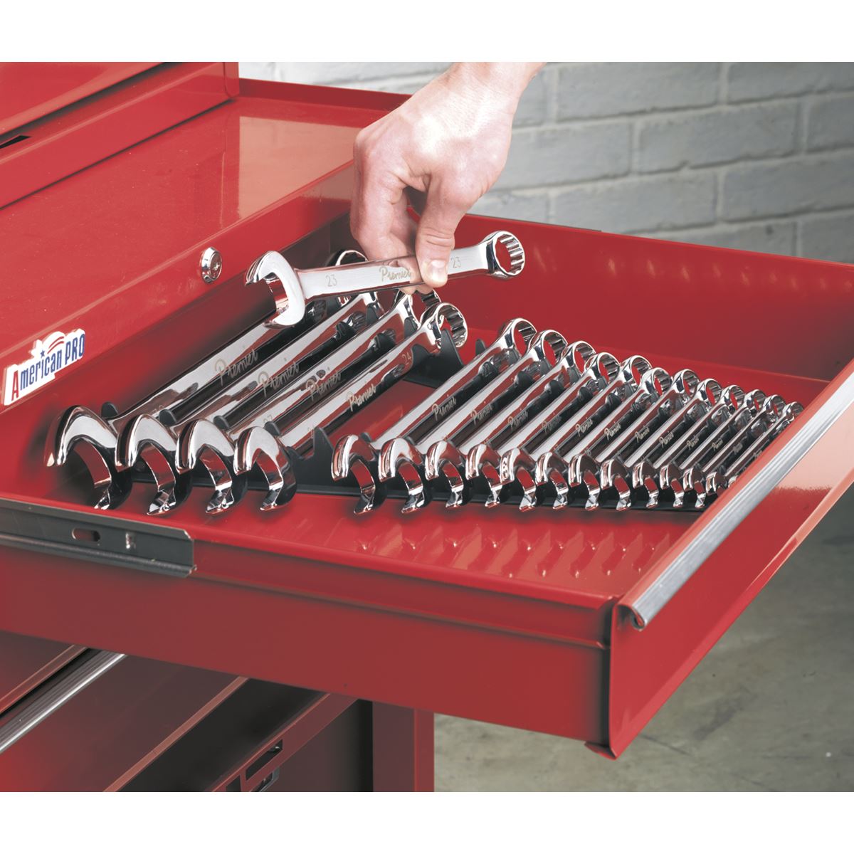 Sealey 2pc Sharks Teeth Tooth Spanner Rack Capacity 20 Spanners