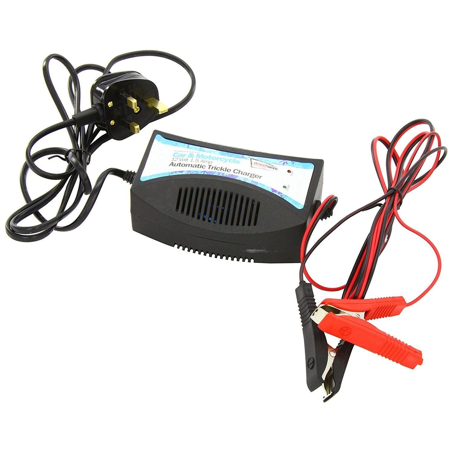 Car 12v battery charger trickle charge for STORAGE automatic cut out DEEP cycle