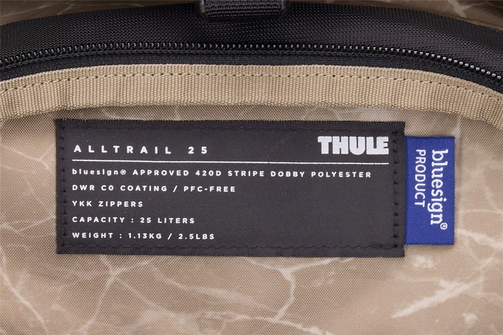 Thule AllTrail 25L daypack with rain cover black