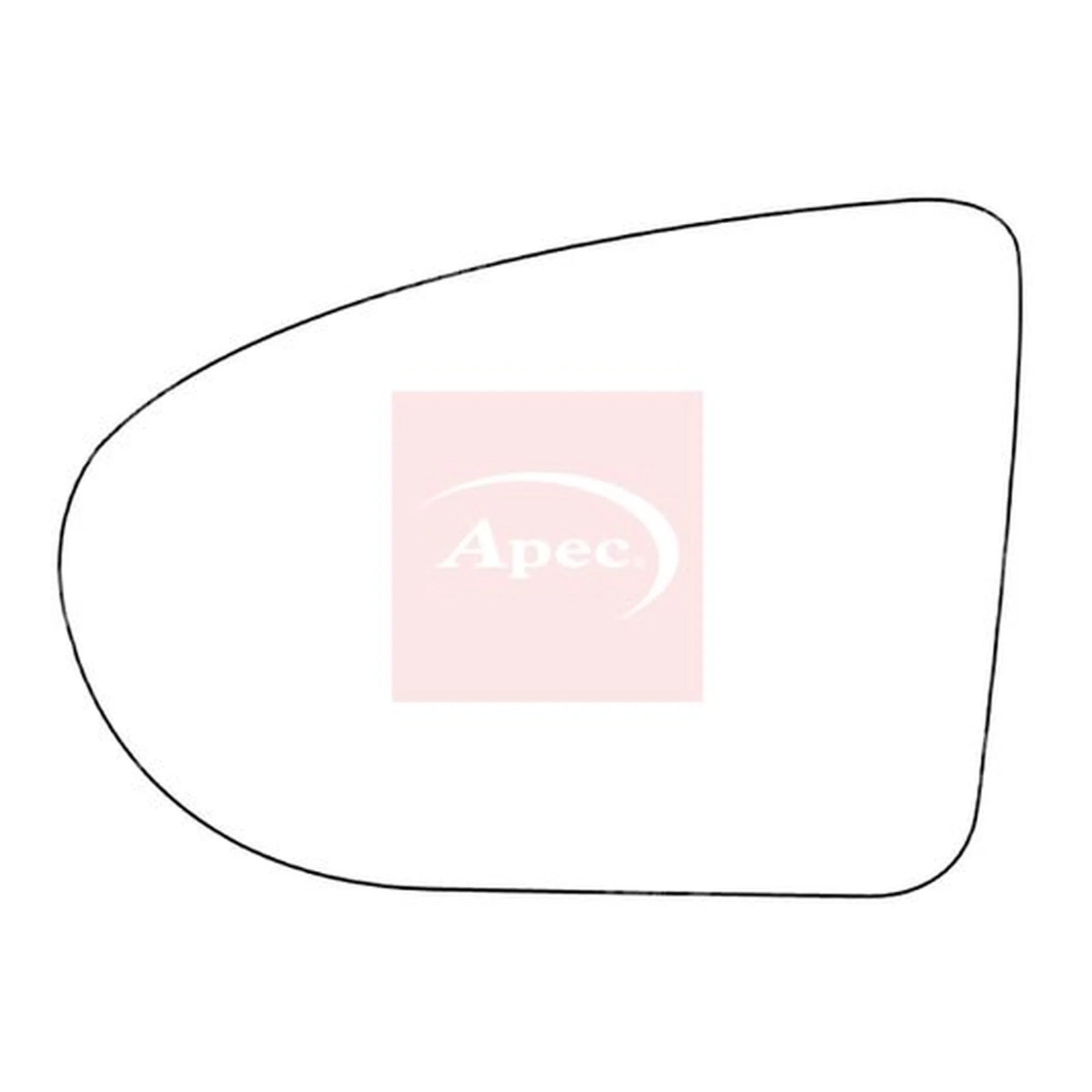 Apec Exterior Wing Mirror Glass Left AMS2153