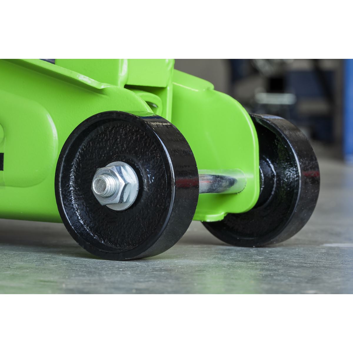 Sealey Short Chassis Trolley Jack 2 Tonne - Green 1050CXHV