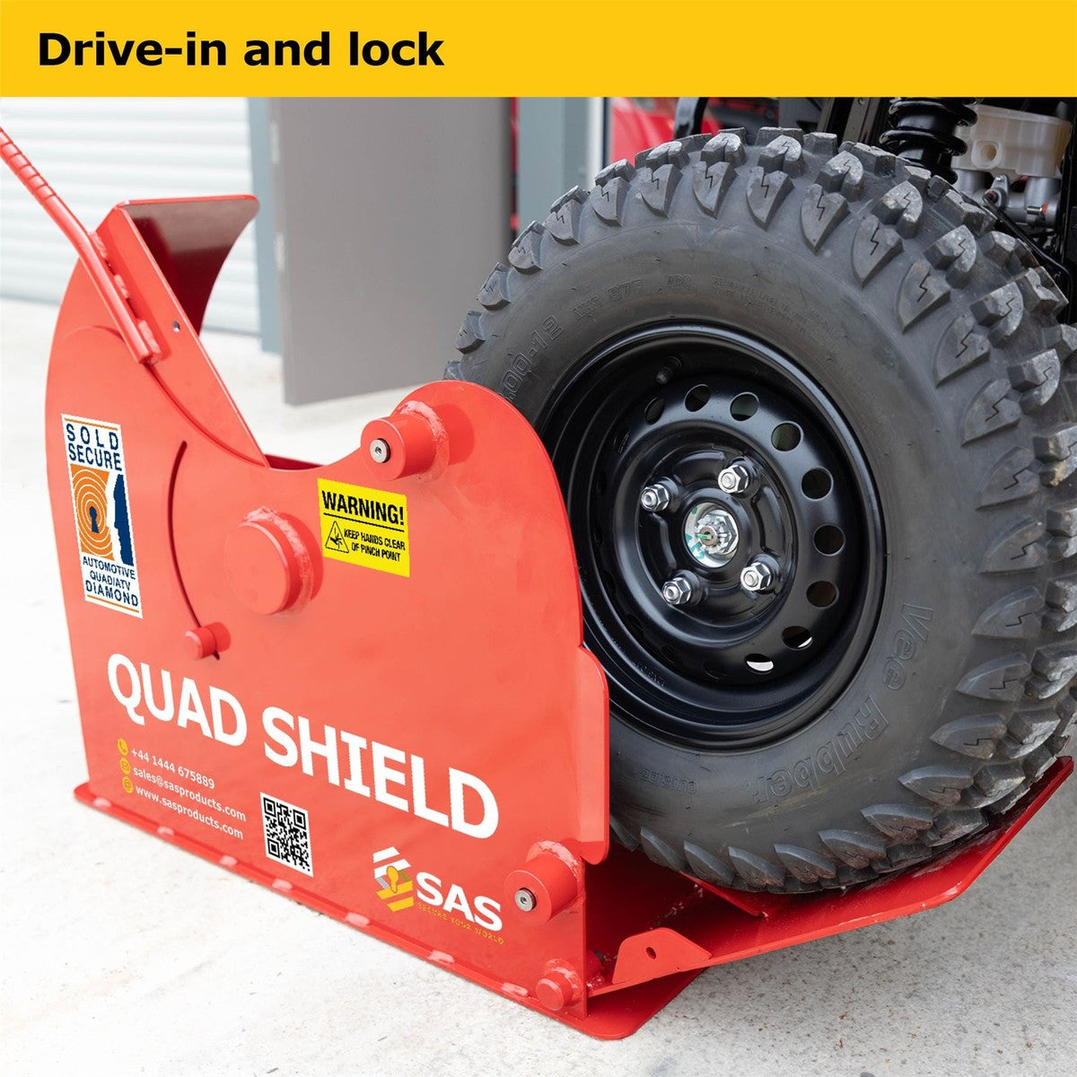 SAS Quad Shield Wheelclamp Xl Size / Lock Keyed Alike