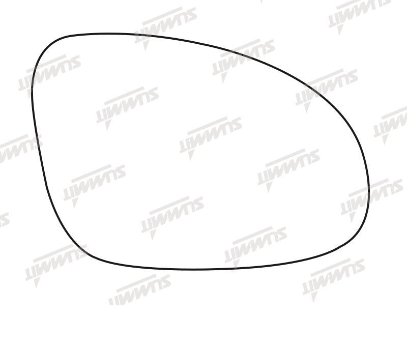 Summit Heated Base Plate With Blind Spot Mirror Glass fits VW Golf 05 to 08 / Passat 05 RHS