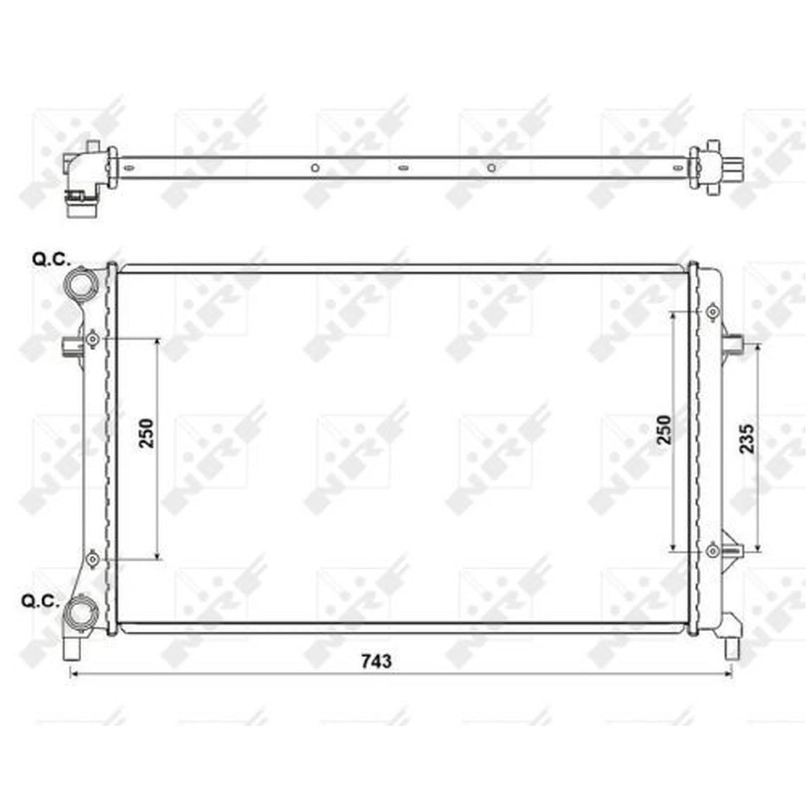 NRF Engine Radiator 53405A