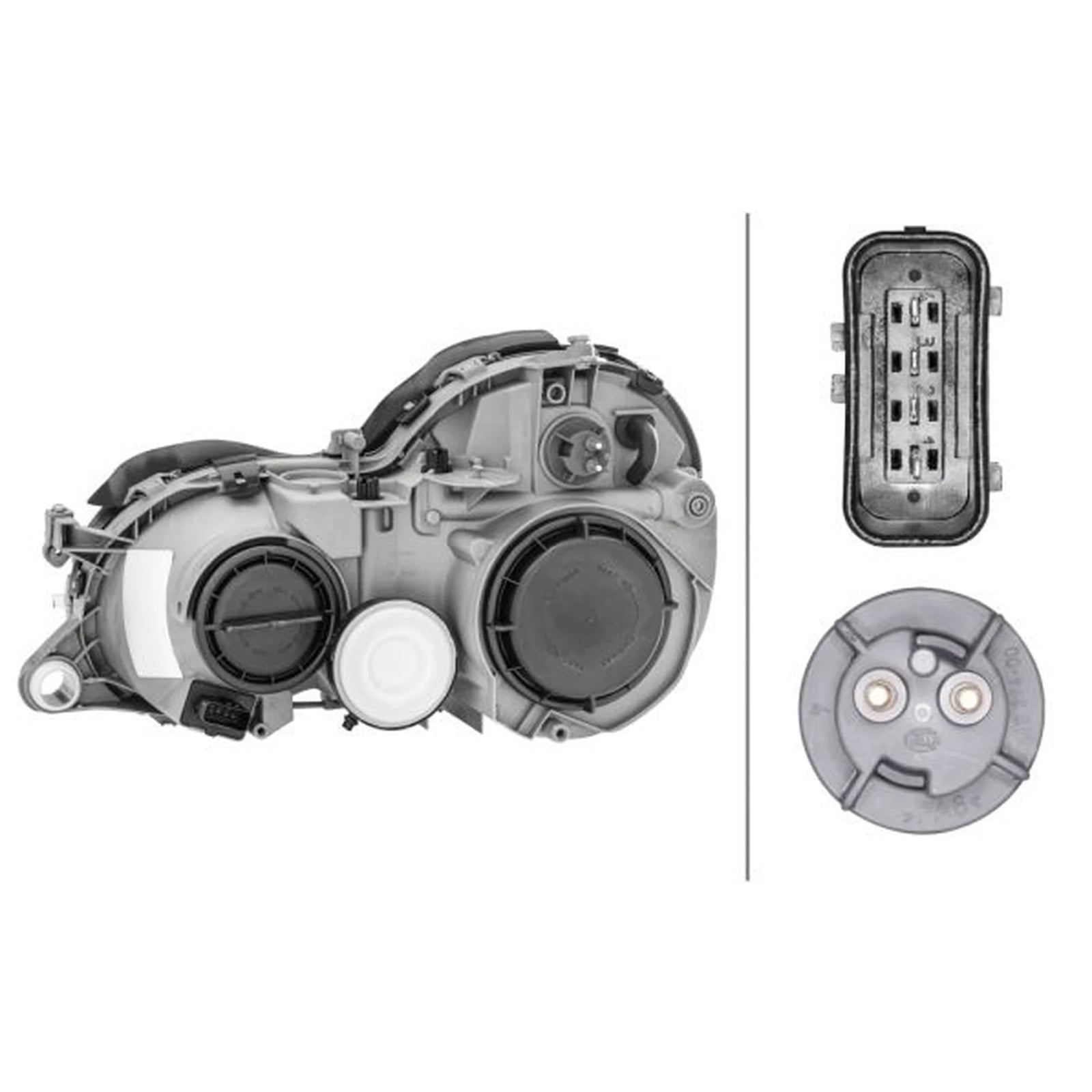 Hella Headlight Headlamp H7/H7 Right 1D9 007 450-141