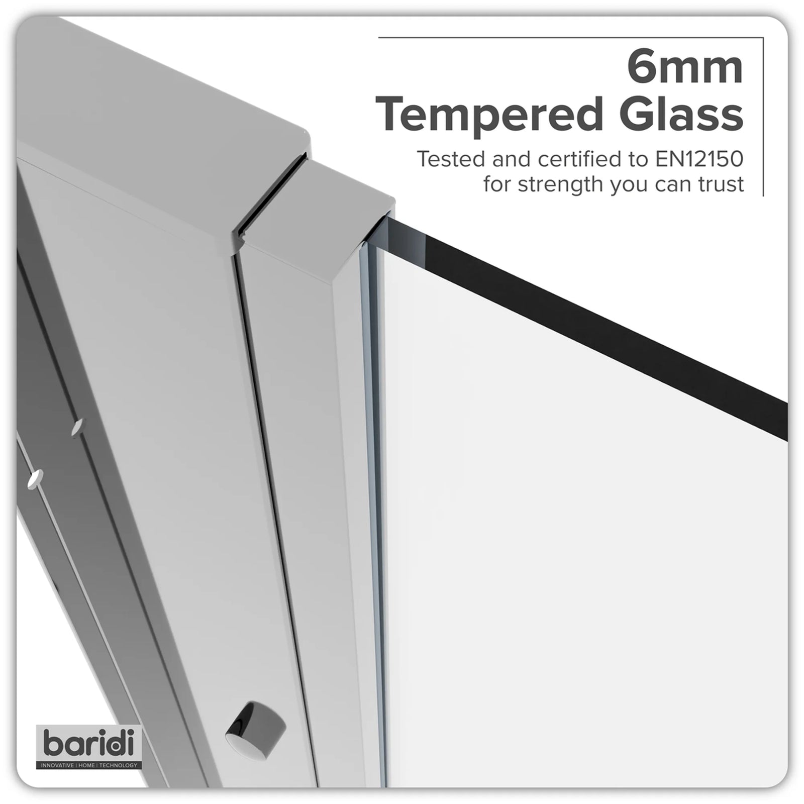 Baridi Side Panel for Sliding Shower Doors 80x185cm DH296