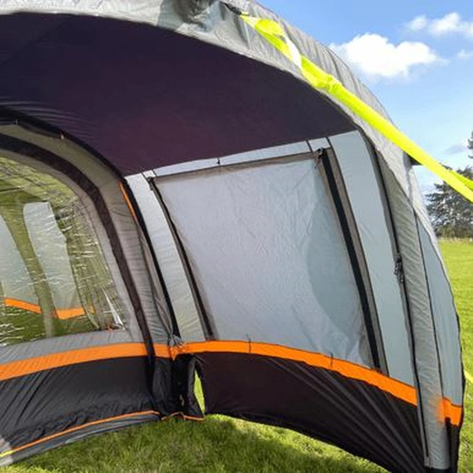 OLPRO Cocoon Breeze Campervan Awning Extension - Charcoal & Orange