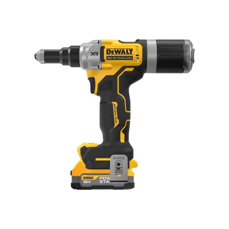 Dewalt Power Tools DCF414E2T XR 1/4in Brushless Riveter 2 x 1.7Ah POWERSTACK™ Li-ion
