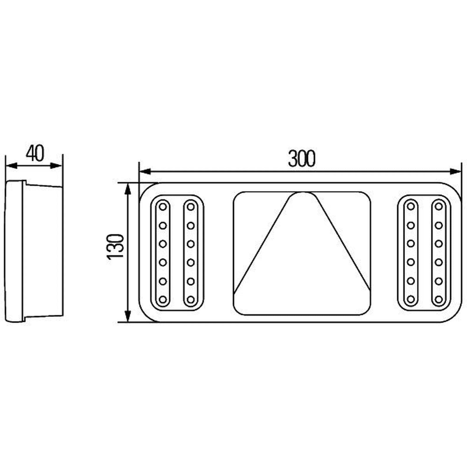 Hella Tail Light / Lamp LED Right 2VP 345 900-341