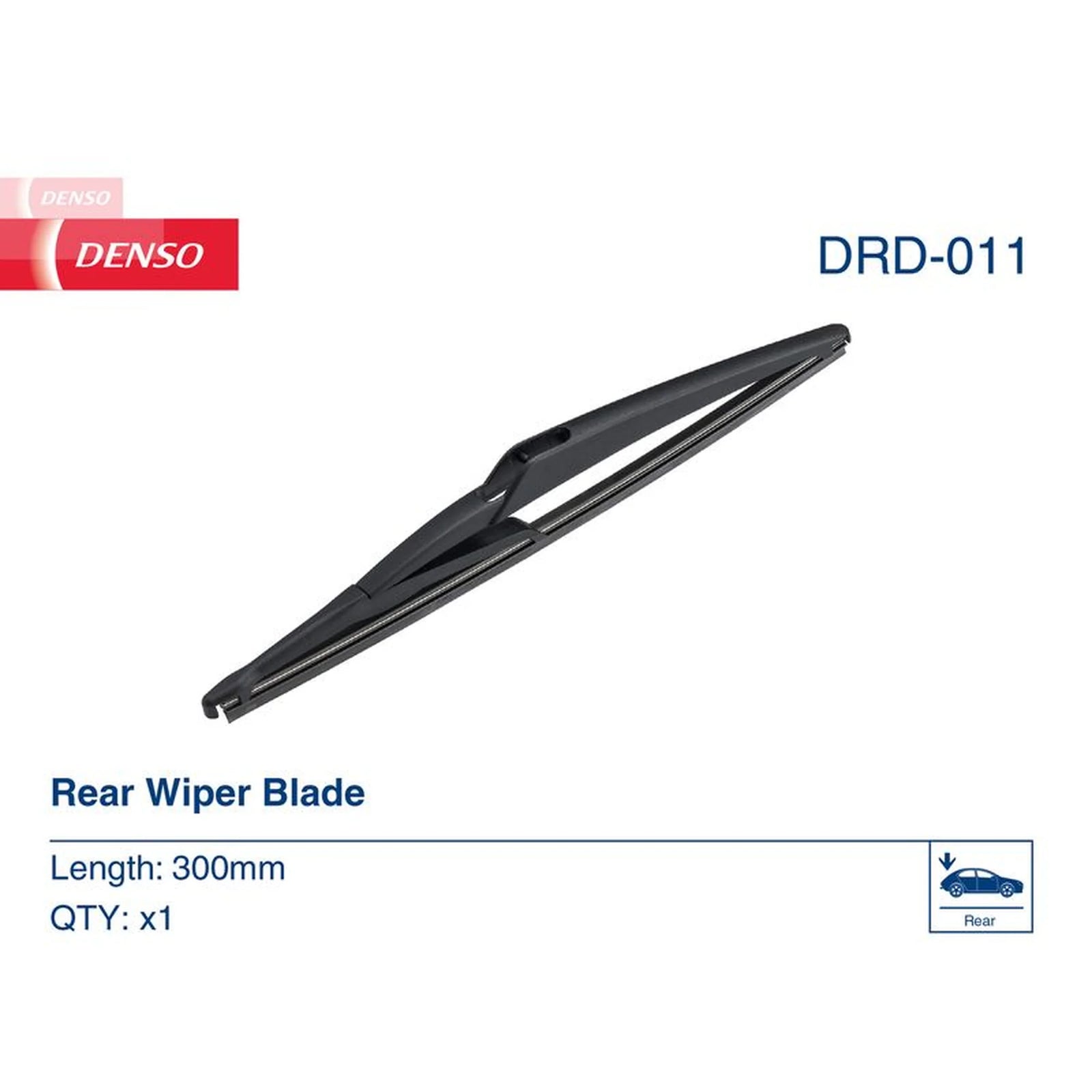 Denso Front & Rear Wiper Blade Set fits Ford S-Max 2006-2014