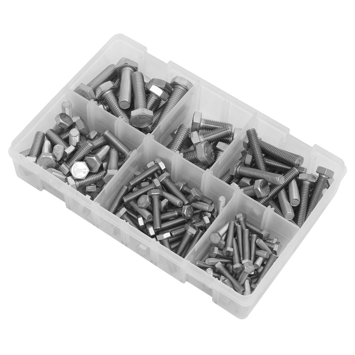 Sealey Stainless Steel Setscrew Assortment M5-M10 150pc AB078SS