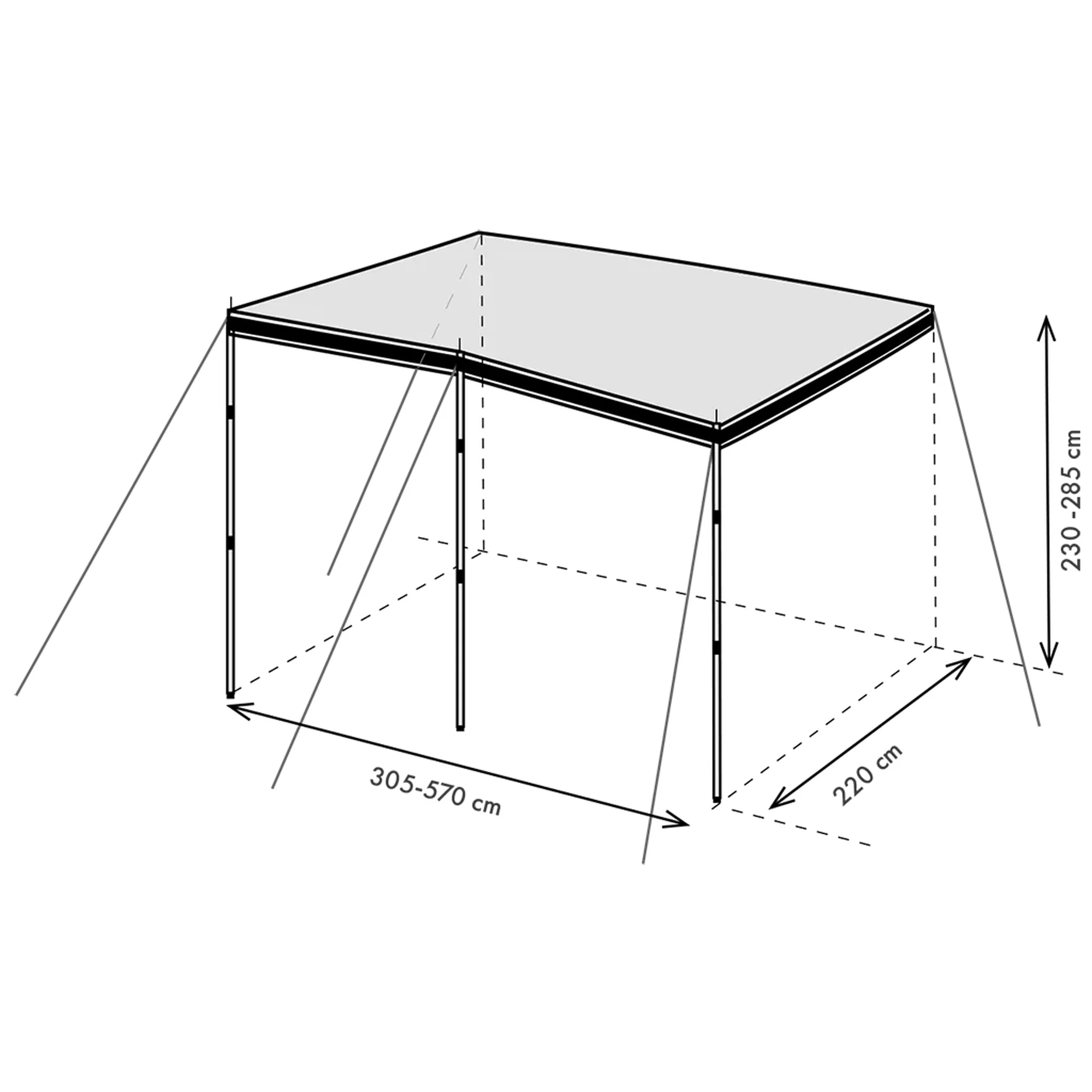 Westfield Sun Shady Pro Canopy 570 cm