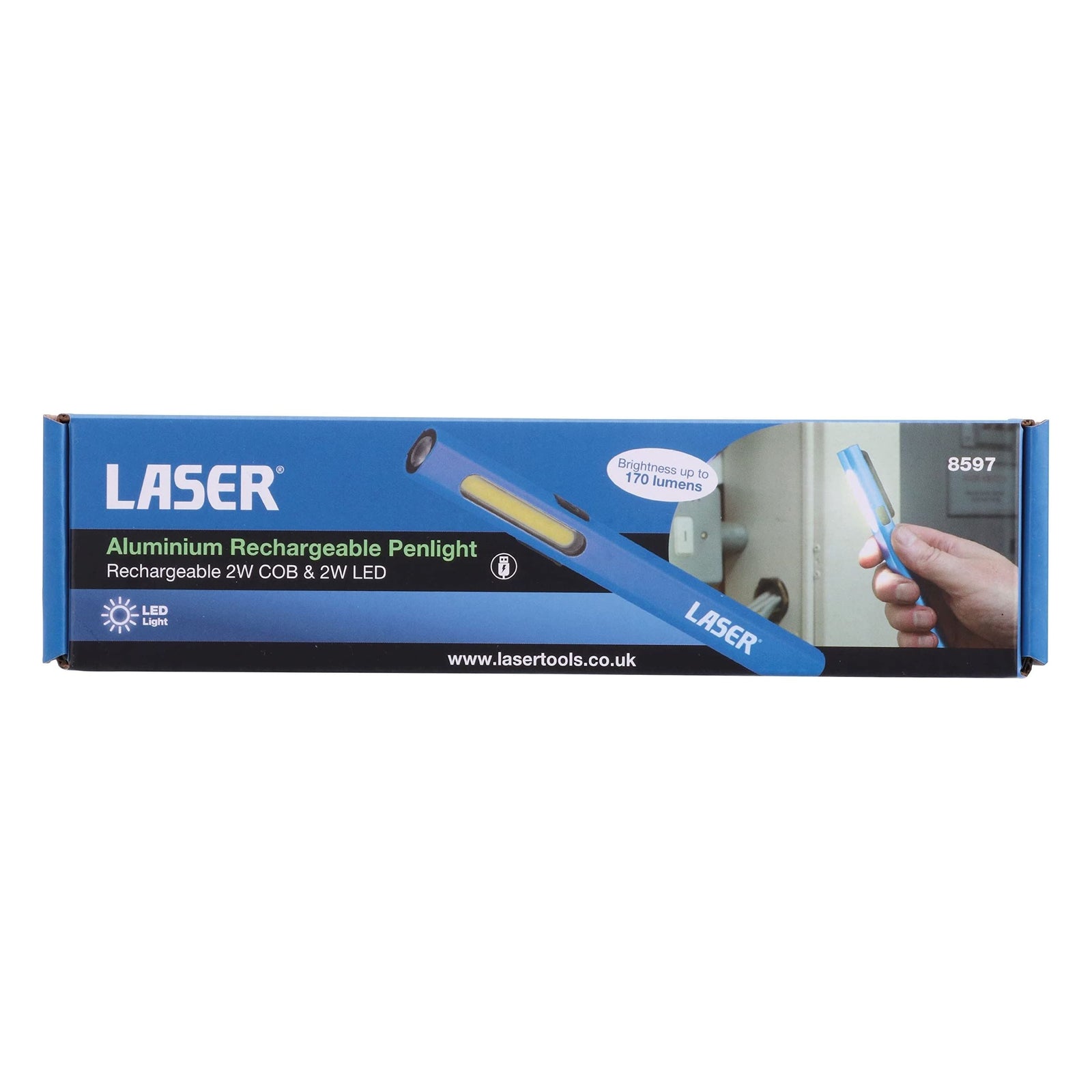 Laser Aluminium Rechargeable Penlight 8597