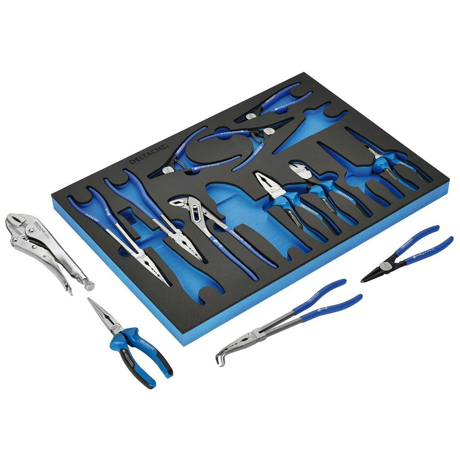 BUNKER Pliers Set in EVA Foam Inlay (13 Piece) - DELTACH-561007