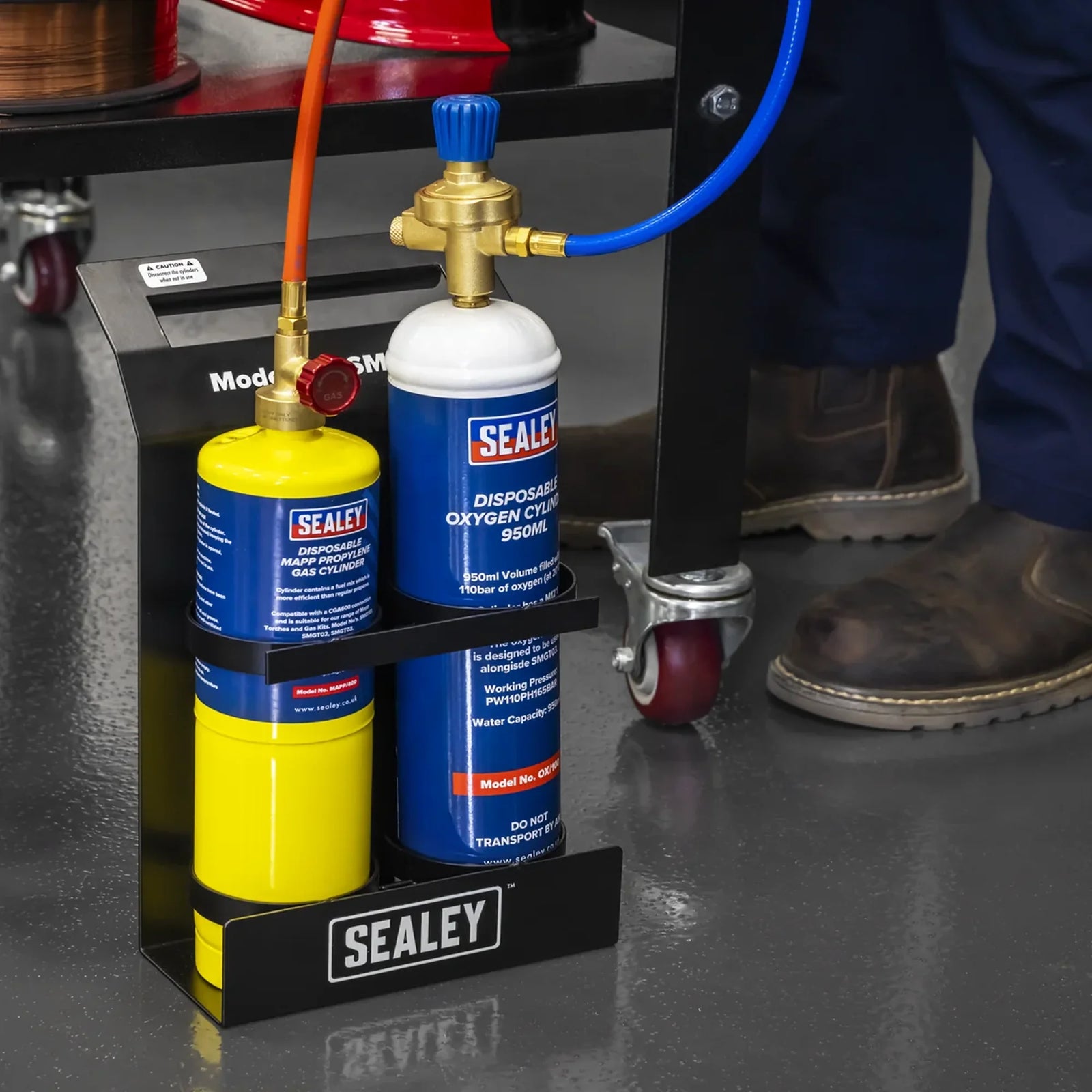 Sealey MAPP Gas & Oxygen Brazing Kit with 400g Cylinder