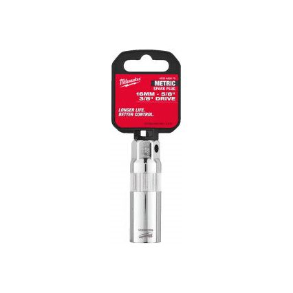 Milwaukee 3/8In. Drive 16mm Spark Plug Socket -1Pc