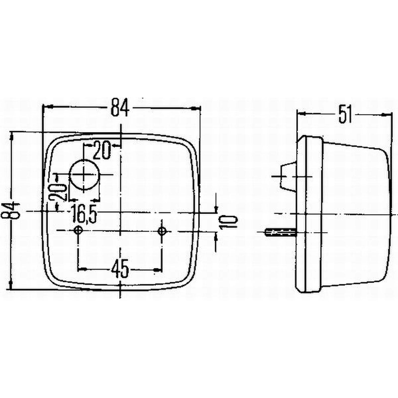 Hella Tail Light / Lamp C5W Right 2SB 003 014-151