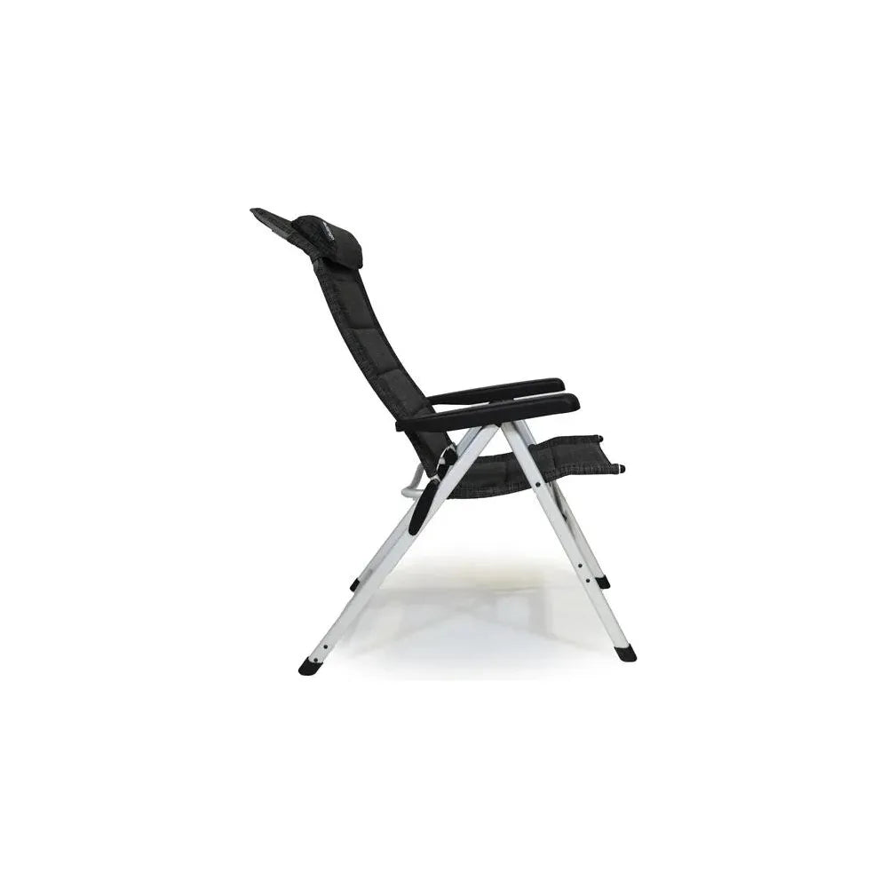 Vango Tuscany Recliner Camping Chair Tall Heather Grey