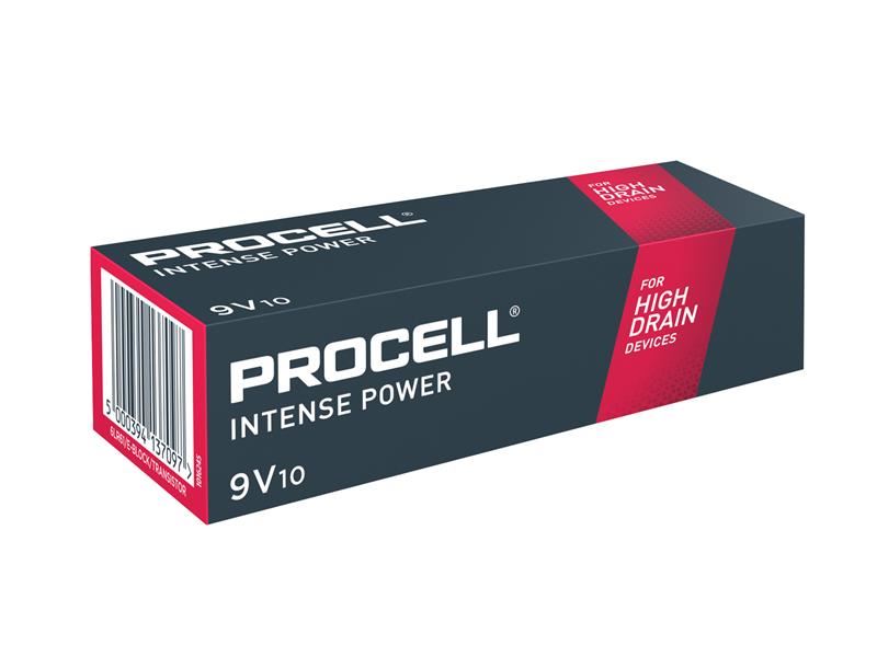 Duracell 9V PROCELL® Intense Alkaline Batteries (Pack 10)
