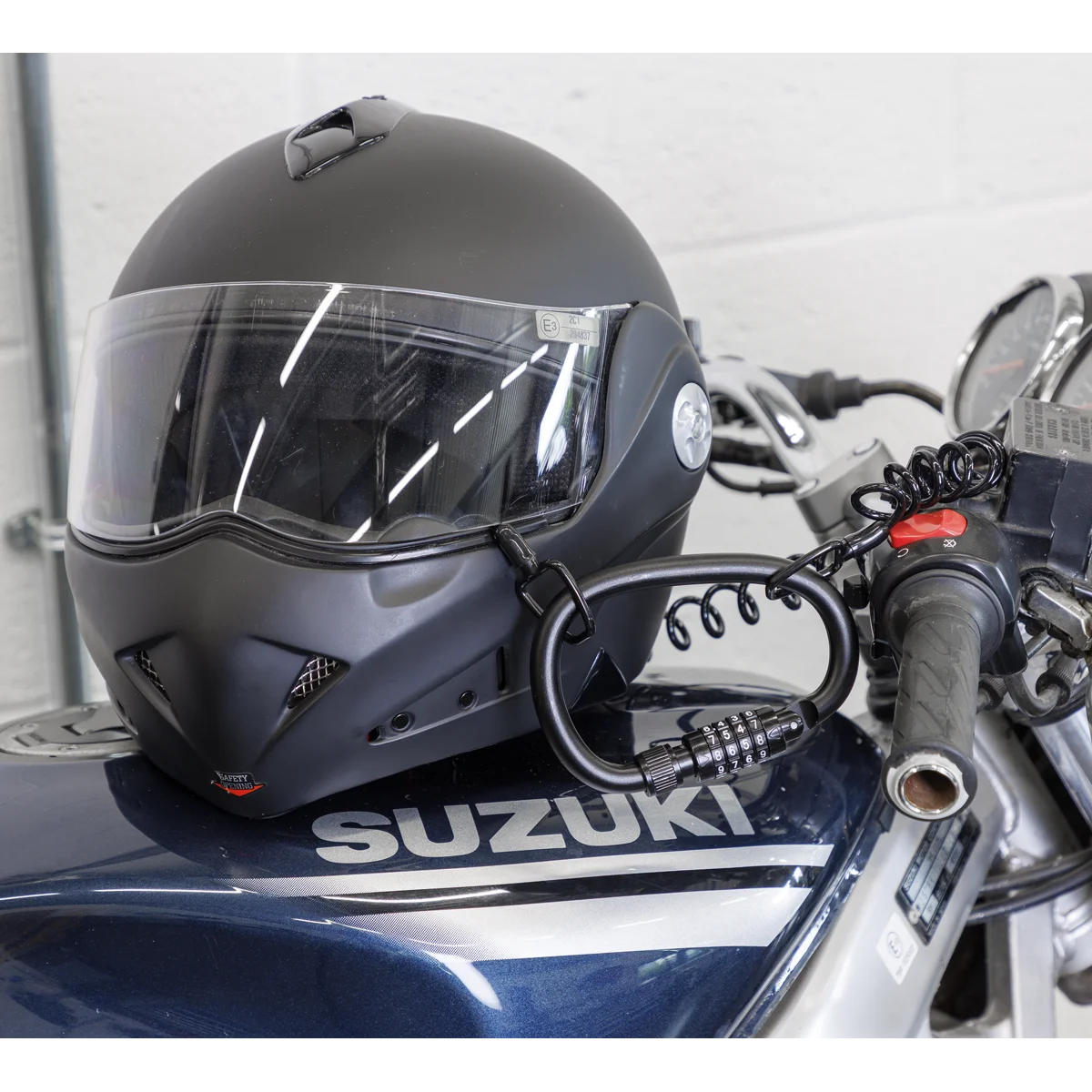 Sealey Helmet/Gear Lock with Cable HGL02 - 4-Digit Combination