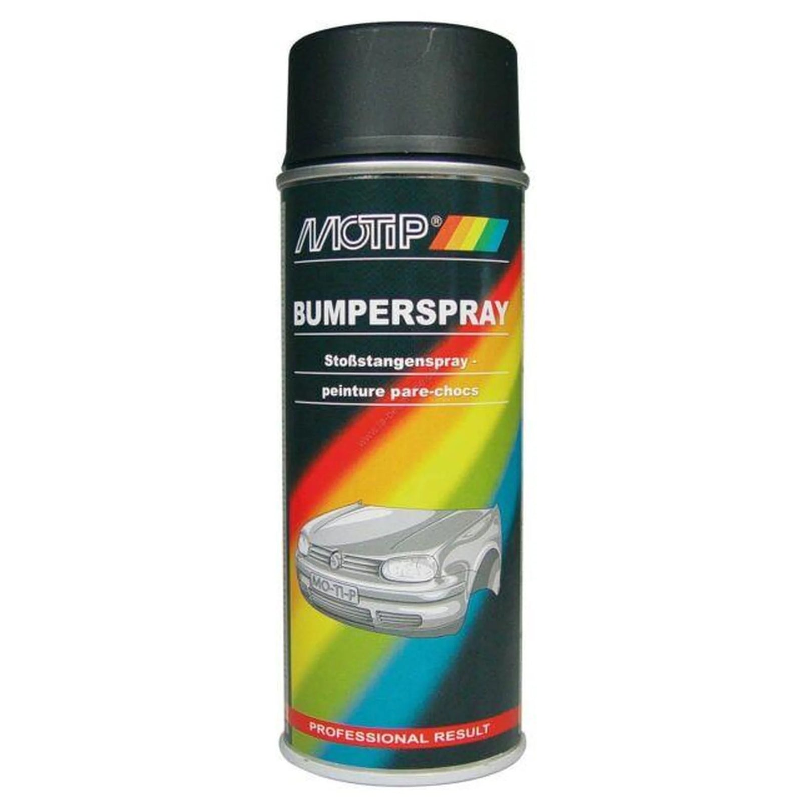 Motip Black Plastic Bumper Structure Spray Paint Repair Fast Drying 400ml