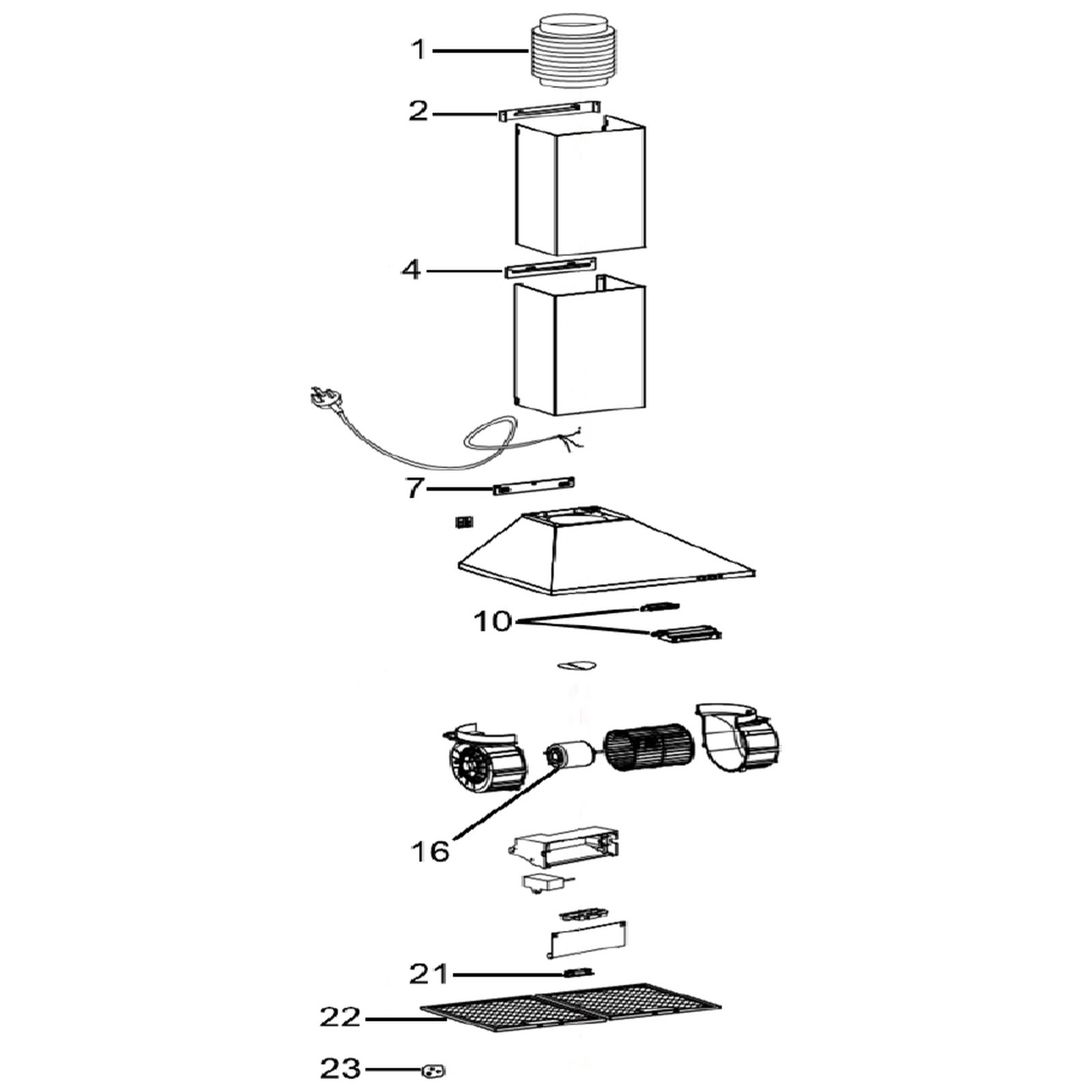 Sealey Outer Chimney Bracket (Part 4) DH10572