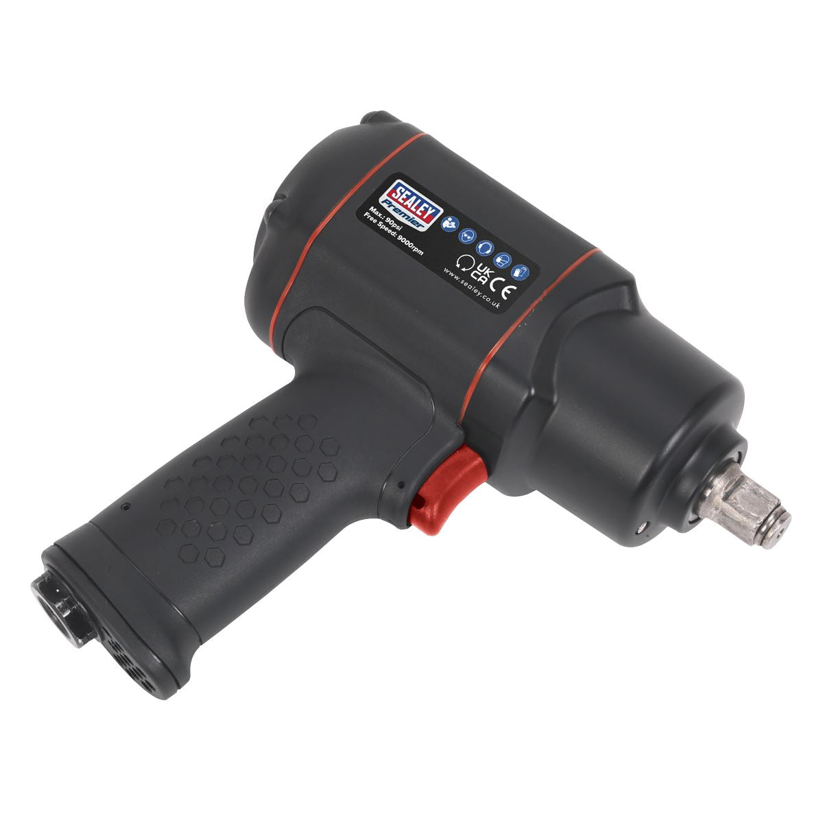 Sealey Air Impact Wrench 1/2"Sq Drive Twin Hammer SA6007