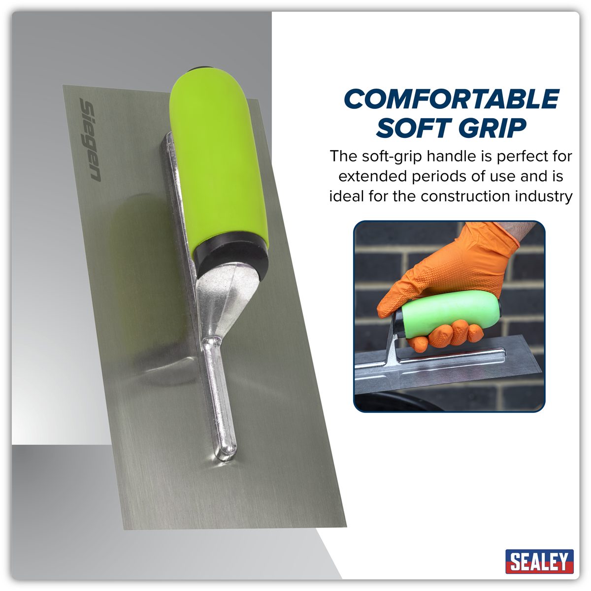 Sealey Siegen Plastering Trowel 280mm with Soft Grip Handle