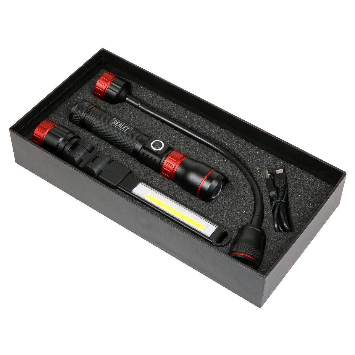 Sealey Interchangeable 3-In-1 COB LED Inspection Light Rechargeable