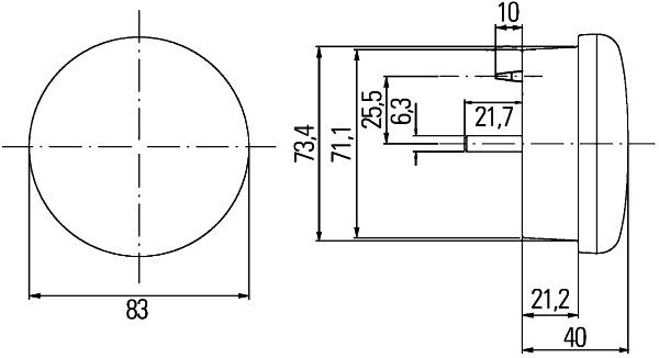 Hella Tail Light / Lamp 2SD 959 010-407
