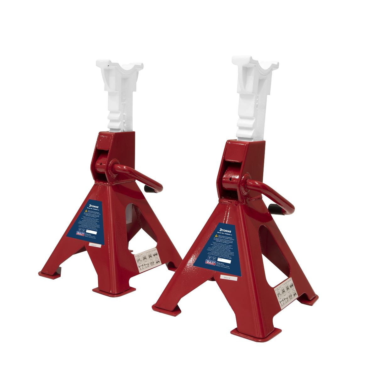 Sealey VS2003 Axle Stands 3tonne Capacity per Stand 6T per Pair Ratchet Type