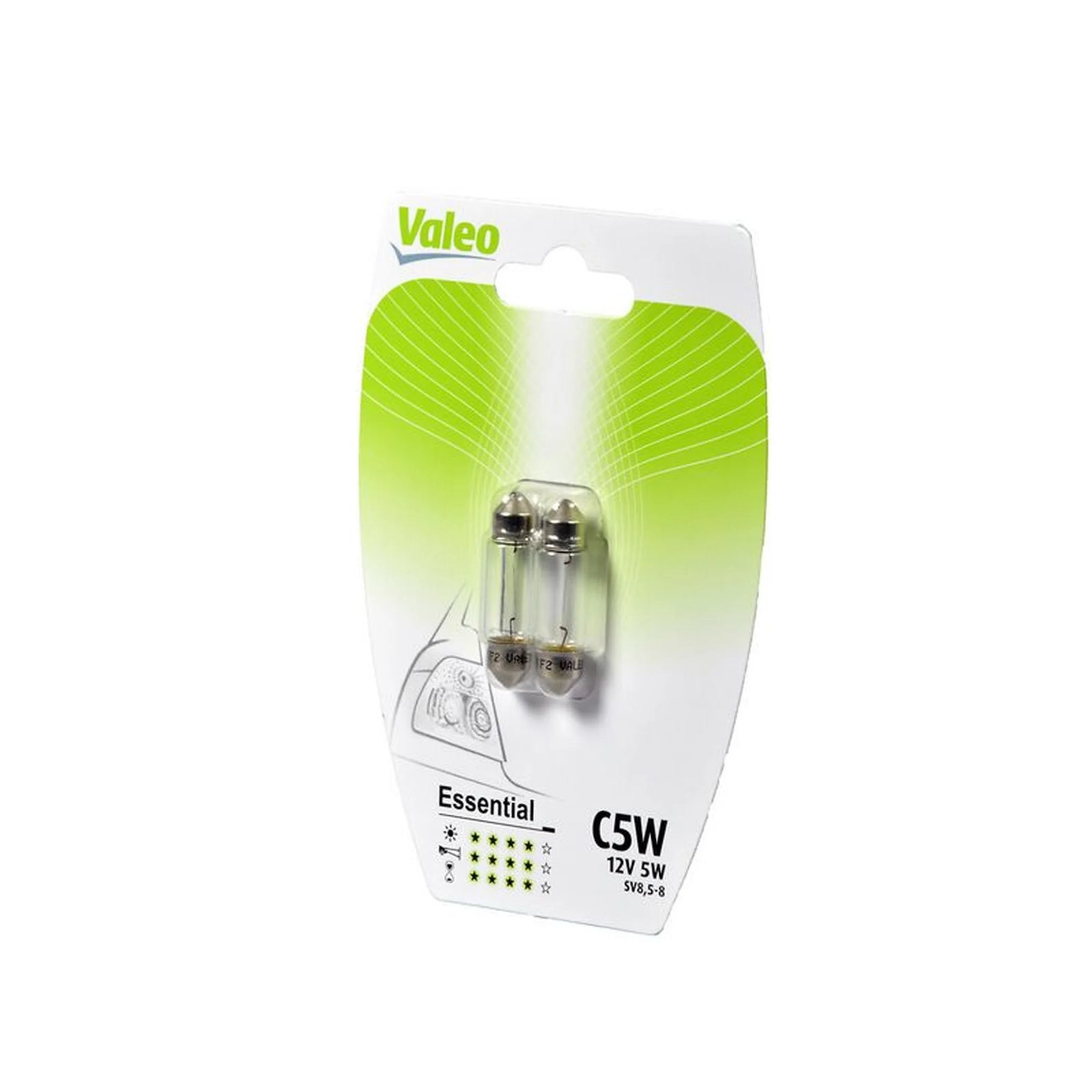 Valeo Number Plate Light Bulb SV8.5 12V 032124
