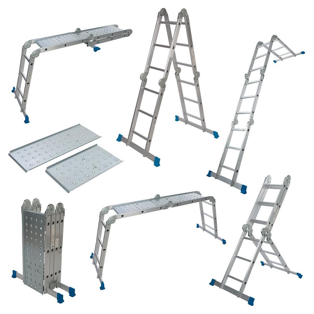 Silverline Multipurpose Ladder with Platform 3.6m 12-Tread