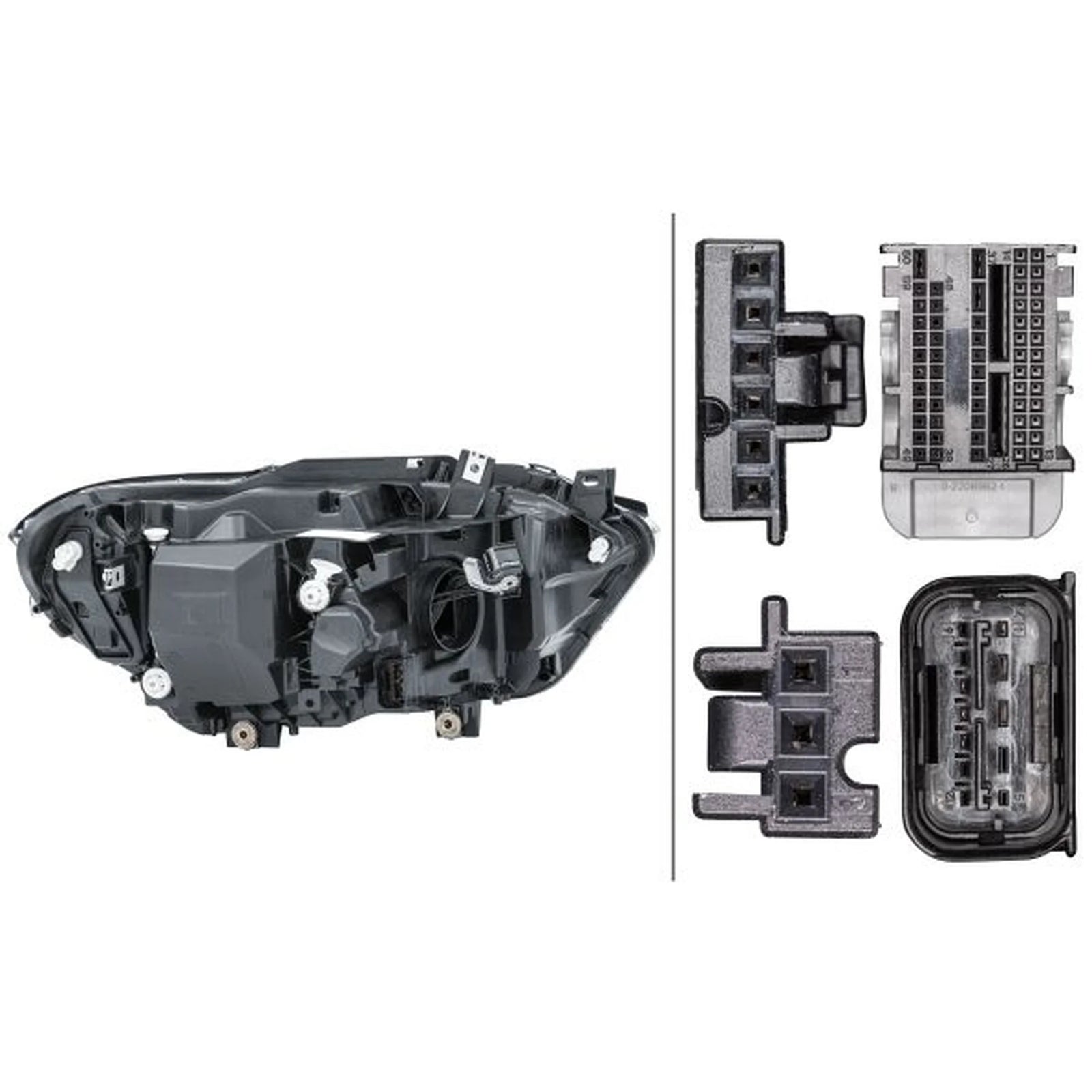 Hella Headlight Headlamp LED Left 1EX 011 929-411