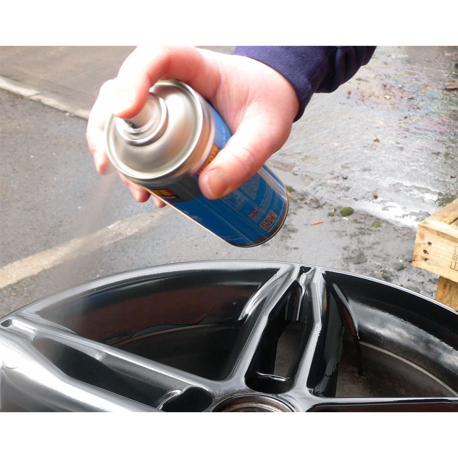 Hycote Aerosol Paint for Ford Sea Grey (Metallic) 150ml