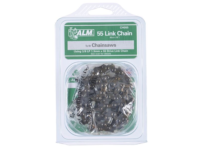 Alm Manufacturing CH055 Chainsaw Chain 3/8in x 55 links 1.3mm - Fits 40cm Bars